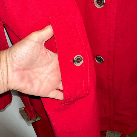Pendleton Red Trench Coat XL - Picture 10 of 13